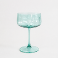 Green Coupe Glass