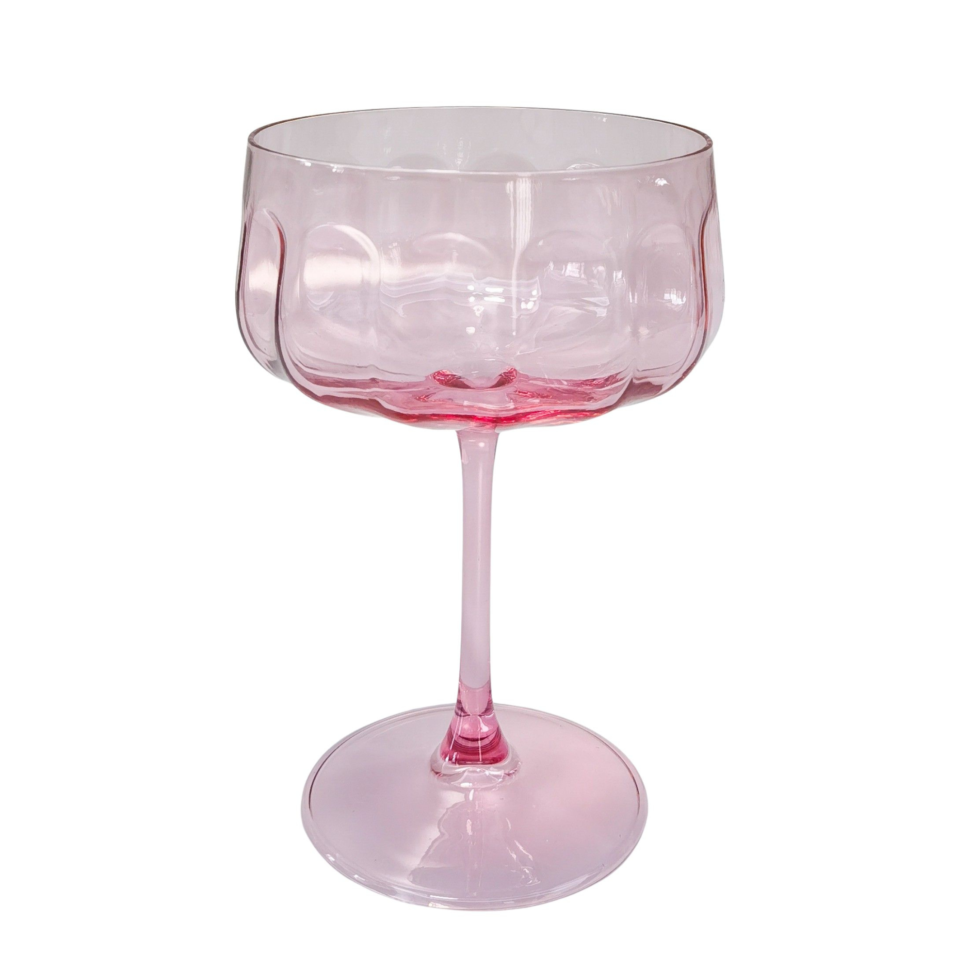 Pink Coupe Glass