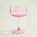 Pink Coupe Glass