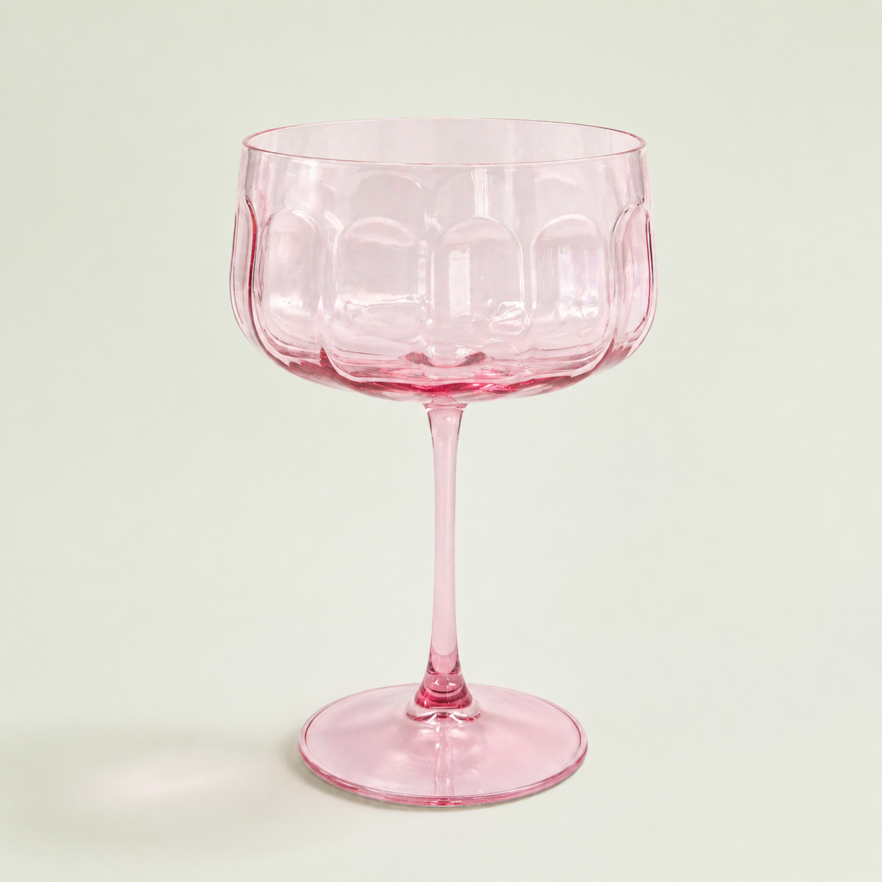 Pink Coupe Glass